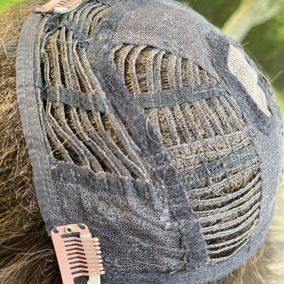 HAIR TOPPER RAQUEL WELSCH BOB WITH BANGS DARK BROWN - Picture 10 of 16